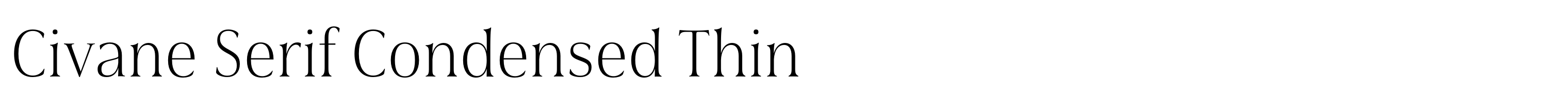 Civane Serif Condensed Thin
